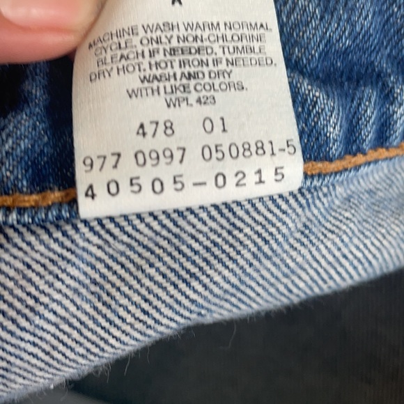 Vintage Levis 505 Jeans  Size 38 x 30 Orange Tab - Picture 5 of 14